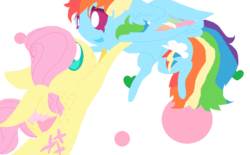 Size: 883x549 | Tagged: safe, artist:angelstar000, fluttershy, rainbow dash, g4, butterscotch, female, half r63 shipping, male, rule 63, ship:butterdash, shipping, straight