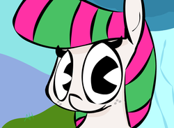 Size: 780x572 | Tagged: safe, artist:hattsy, blossomforth, pony, g4, bust, female, looking at you, mare, portrait, signature, solo