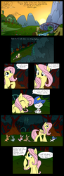 Size: 3500x9600 | Tagged: safe, artist:scarred-spike, angel bunny, fluttershy, rabbit, g4, colored, comic, everfree forest