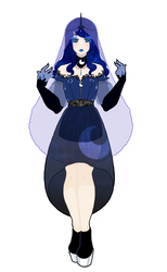 Size: 1179x1920 | Tagged: safe, artist:naliaderp, princess luna, human, g4, female, humanized, simple background, solo