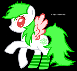 Size: 934x855 | Tagged: safe, artist:ethan0mac, oc, oc only, pegasus, pony, clothes, socks, solo, striped socks