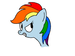 Size: 800x600 | Tagged: safe, artist:cross, rainbow dash, g4, female, simple background, smiling, smug, solo, white background