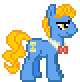 Size: 80x82 | Tagged: safe, artist:anonycat, perfect pace, g4, animated, desktop ponies, male, pixel art, simple background, solo, the master, transparent background
