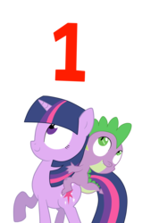 Size: 1542x2164 | Tagged: safe, artist:entou, spike, twilight sparkle, g4, countdown