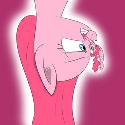 Size: 894x894 | Tagged: safe, artist:vancepar08, pinkie pie, g4, pinkamena diane pie, self ponidox, tiny, upside down