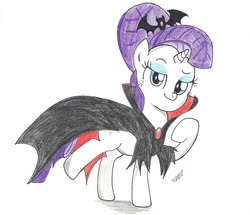 Size: 1811x1557 | Tagged: safe, artist:entou, rarity, g4, luna eclipsed, clothes, costume, female, solo