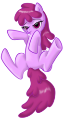 Size: 1047x2000 | Tagged: safe, artist:goldenmercurydragon, berry punch, berryshine, earth pony, pony, g4, female, simple background, solo, transparent background, underhoof