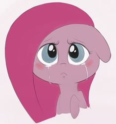 Size: 1173x1254 | Tagged: safe, artist:verminshy, pinkie pie, g4, crying, cute, female, pinkamena diane pie, sad, solo