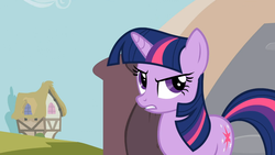 Size: 1365x768 | Tagged: safe, screencap, twilight sparkle, g4, it's about time, annoyed, female, solo