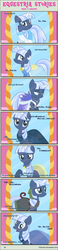 Size: 1004x4337 | Tagged: safe, artist:estories, oc, oc only, oc:silverlay, original species, umbra pony, comic:seeds of darkness, clothes, comic, dress, female, flower, flower on ear, mare, mirror, solo