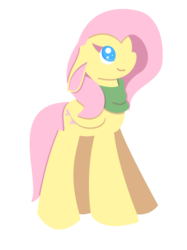 Size: 1280x1714 | Tagged: safe, artist:ahilva, fluttershy, g4, clothes, female, looking up, scarf, solo