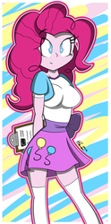 Size: 1689x3419 | Tagged: safe, artist:dahhez, pinkie pie, equestria girls, g4, female, solo