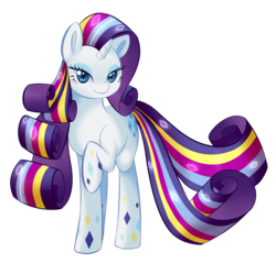 Size: 1150x1100 | Tagged: safe, artist:uncertainstardust, rarity, pony, unicorn, g4, bedroom eyes, female, looking at you, mare, rainbow power, raised hoof, simple background, smiling, solo, transparent background