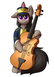 Size: 2893x4092 | Tagged: safe, artist:scramjet747, octavia melody, earth pony, semi-anthro, g4, canterlot high, cello, female, musical instrument, simple background, solo, transparent background