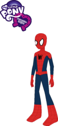 Size: 369x799 | Tagged: safe, artist:erichgrooms3, equestria girls, g4, base used, male, ms paint, spider-man, wat