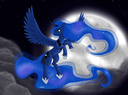 Size: 2925x2178 | Tagged: safe, artist:ponimichla, princess luna, g4, female, high res, solo