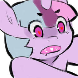 Size: 500x500 | Tagged: safe, artist:cold-blooded-twilight, twilight sparkle, cold blooded twilight, g4, female, heart, heart eyes, solo, wingding eyes