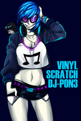Size: 1000x1489 | Tagged: safe, artist:tatinee, dj pon-3, octavia melody, vinyl scratch, human, g4, adonis belt, belly button, clothes, duo, humanized, midriff, observer, shorts