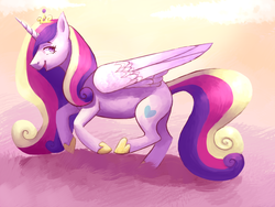 Size: 1080x810 | Tagged: safe, artist:6ghost, princess cadance, g4, female, solo