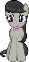 Size: 634x1363 | Tagged: safe, artist:zacatron94, octavia melody, earth pony, pony, g4, blushing, female, simple background, solo, transparent background, vector