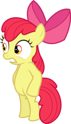 Size: 6000x10390 | Tagged: safe, artist:dasprid, apple bloom, earth pony, pony, g4, hearts and hooves day (episode), .svg available, absurd resolution, belly, bipedal, female, simple background, solo, standing, transparent background, vector