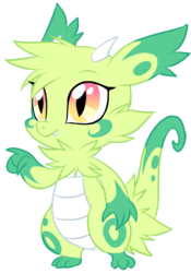 Size: 698x1000 | Tagged: safe, artist:centchi, oc, oc only, oc:emee, baby dragon, cute, dragoness, simple background, solo, transparent background