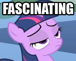 Size: 400x324 | Tagged: safe, twilight sparkle, g4, bored, fascinating, female, filly, filly twilight sparkle, meme, reaction image, sarcasm, solo, text