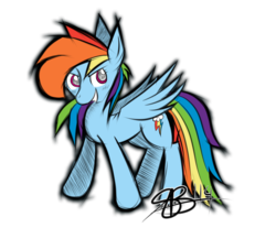 Size: 2331x1934 | Tagged: safe, artist:xxxsketchbookxxx, rainbow dash, g4, black outlines, female, solo