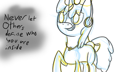 Size: 1366x768 | Tagged: artist needed, source needed, safe, shining armor, g4, male, mouthpiece, positive ponies, solo, text