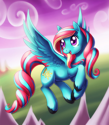 Size: 609x700 | Tagged: safe, artist:shinepawpony, oc, oc only, oc:radiant skies, solo