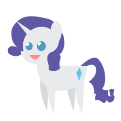 Size: 3000x3000 | Tagged: safe, artist:ladyanidraws, rarity, g4, female, high res, pointy ponies, simple background, solo, transparent background, vector