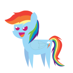 Size: 3000x3000 | Tagged: safe, artist:ladyanidraws, rainbow dash, g4, female, high res, pointy ponies, simple background, solo, transparent background, vector