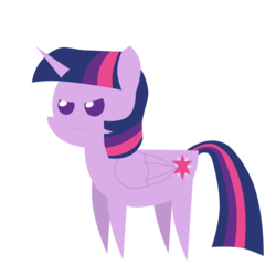 Size: 3000x3000 | Tagged: safe, artist:ladyanidraws, twilight sparkle, alicorn, pony, g4, female, grumpy, high res, mare, pointy ponies, simple background, solo, transparent background, twilight sparkle (alicorn), vector