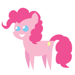 Size: 3000x3000 | Tagged: safe, artist:ladyanidraws, pinkie pie, g4, female, high res, pointy ponies, simple background, solo, transparent background, vector