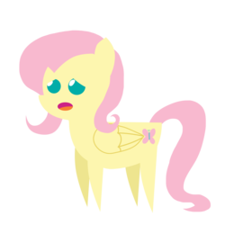 Size: 3000x3000 | Tagged: safe, artist:ladyanidraws, fluttershy, g4, female, high res, pointy ponies, simple background, solo, transparent background, vector