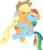 Size: 830x962 | Tagged: safe, artist:death-is-death, applejack, rainbow dash, pegasus, pony, g4, eyes closed, female, hug, kiss on the lips, kissing, lesbian, mare, ship:appledash, shipping