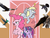 Size: 1123x846 | Tagged: dead source, safe, artist:meepymaybelle, derpy hooves, pinkie pie, twilight sparkle, alicorn, bald eagle, bird, eagle, hummingbird, pigeon, pony, g4, birdemic, clothes hanger, crossover, female, mare, question mark, twilight sparkle (alicorn)