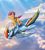 Size: 2000x2200 | Tagged: safe, artist:greyscaleart, rainbow dash, scootaloo, pegasus, pony, g4, belly button, cloud, cloudy, duo, flying, happy, high res, holding a pony, on back, scootalove