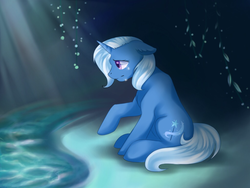 Size: 1024x768 | Tagged: safe, artist:mausefang, trixie, pony, unicorn, g4, crying, female, mare, solo