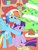 Size: 1667x2194 | Tagged: safe, artist:angelyoshi119, artist:rainbowyoshi305, rainbow dash, twilight sparkle, g4, christmas, female, hat, lesbian, mistletoe, noogie, santa hat, ship:twidash, shipping