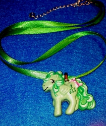 Size: 432x515 | Tagged: safe, artist:barbeddragon, medley, g1, irl, pendant, photo, solo