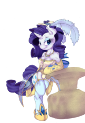 Size: 688x1000 | Tagged: safe, artist:ceceliaa, artist:dfectivedvice, rarity, anthro, g4, arm hooves, breasts, busty rarity, clothes, colored, female, panties, saloon dress, simple background, solo, transparent background, underwear