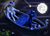 Size: 4200x3000 | Tagged: safe, artist:mykegreywolf, princess luna, oc, fish, koi, g4, boat, full moon, lake, lilypad, lotus (flower), moon, night, smiling, stars, water