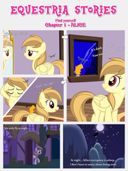 Size: 1800x2409 | Tagged: safe, artist:estories, oc, oc only, oc:alice goldenfeather, oc:comet, pegasus, phoenix, pony, comic:find yourself, g4, comic