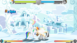 Size: 853x480 | Tagged: safe, artist:wishdream, rainbow dash, twilight sparkle, fighting is magic, g4, april fools, harmony clash, wip