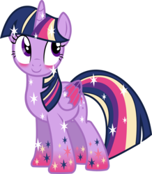 Size: 1365x1565 | Tagged: safe, artist:animelabg, twilight sparkle, alicorn, pony, g4, blushing, female, mare, rainbow power, simple background, solo, transparent background, twilight sparkle (alicorn), vector