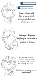 Size: 1600x3252 | Tagged: safe, artist:narbevoguel, frederic horseshoepin, pony, ask frederic, g4, ask, bust, comic, innocent, innuendo, monochrome, solo, tumblr