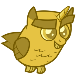 Size: 3000x3000 | Tagged: safe, artist:dowlphin, owlowiscious, bird, owl, g4, fusion, high res, male, simple background, solo, transparent background, twilight scepter, vector
