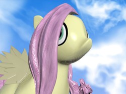 Size: 800x600 | Tagged: artist needed, safe, fluttershy, g4, 3d, female, nightmare fuel, solo, wat