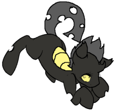 Size: 518x462 | Tagged: dead source, safe, artist:crispycreme, artist:steelsoul, oc, oc only, oc:vanilla the changeling, changeling, changeling oc, face down ass up, presenting, raised tail, solo, yellow changeling, yellow eyes